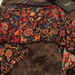 Pineda Covalin Poncho 100% silk